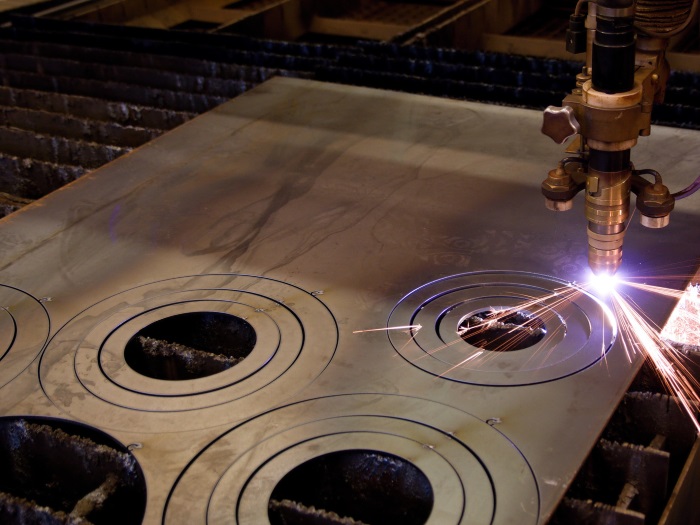 Máquina industrial para corte por plasma CNC de metal